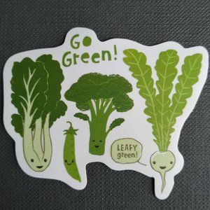Go Green veggie sticker